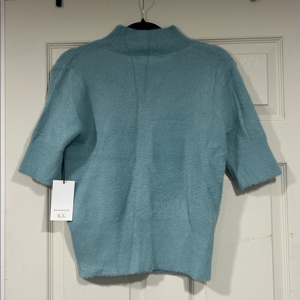 Bailey 44 Soft Blue Short Sleeve Sweater - Picture 2 of 3